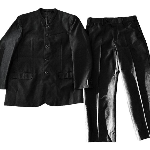 Mennonite Men's Suit 42R Jacket 32R Pants 27" Inseam Clerical - Picture 1 of 14